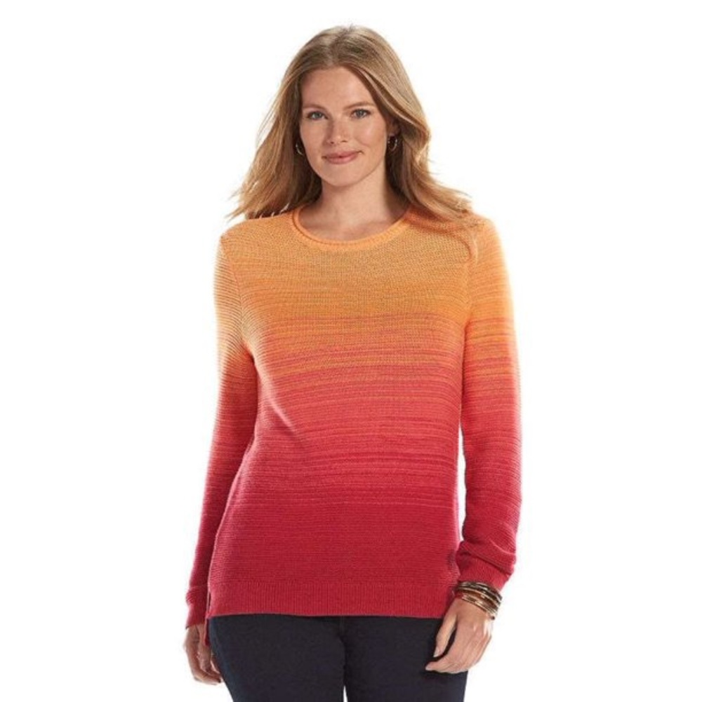 Sunset Ombré Knit Sweater Chaps